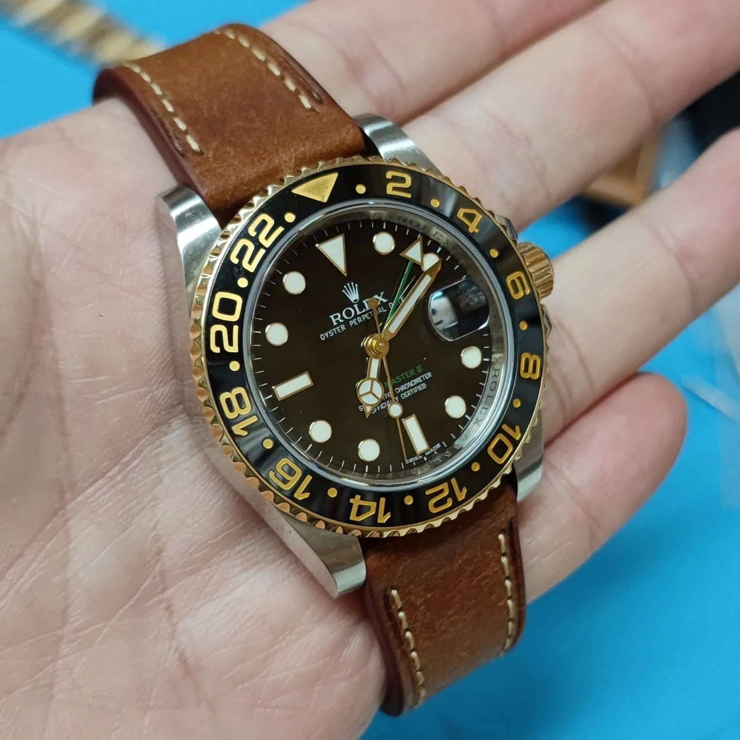 18mm, 20mm Spice Orange Pueblo Calf Leather Watch Strap