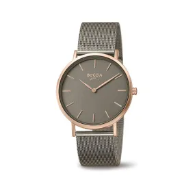 3273-08 - Ladies Titanium Rose Gold & Gun Metal Watch