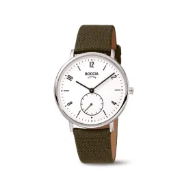 3350-02 - Ladies Titanium Dark Green Dress Watch