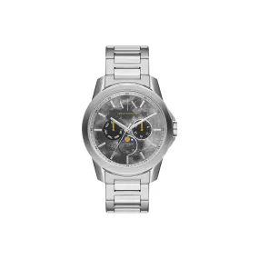 Armani Exchange Silver Stainless Steel Watch, AX1736