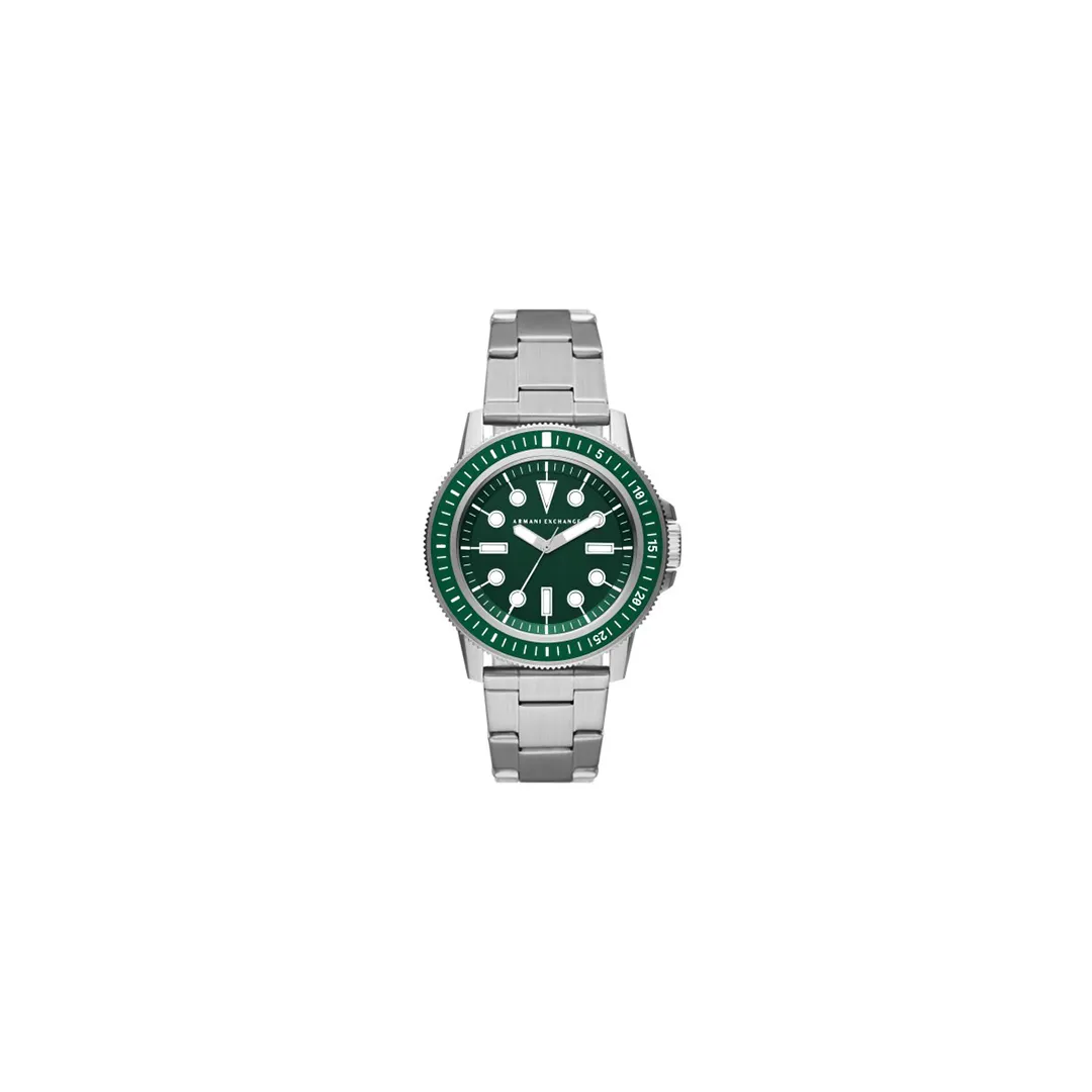 Armani Exchange Three-Hand Stainless Steel Watch
