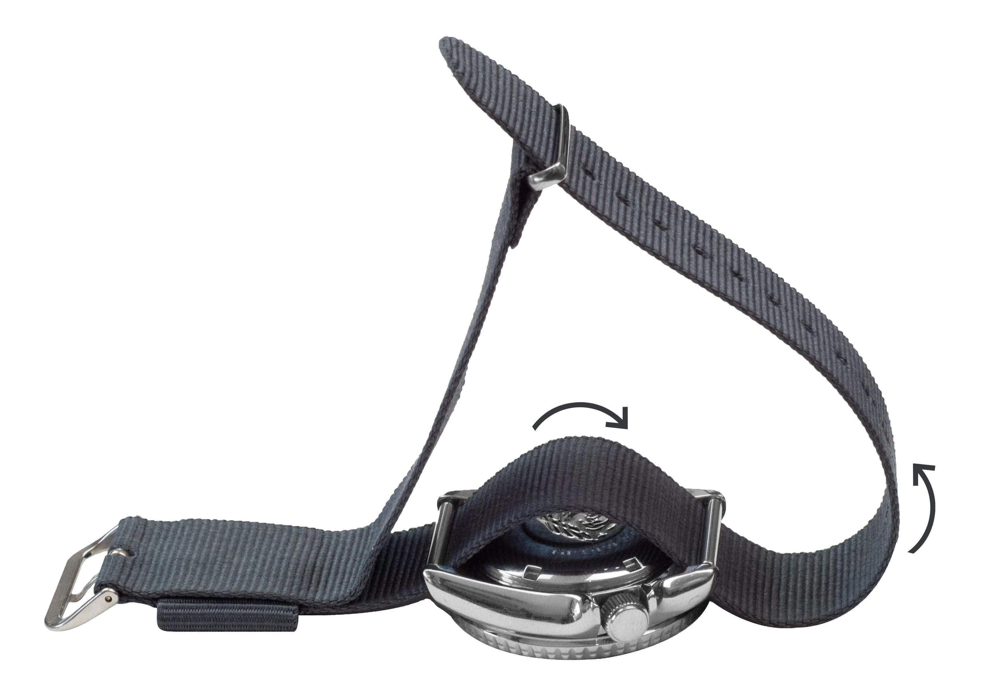 Black & Smoke (Bond) | Nylon NATO® Style by Barton Watch Bands