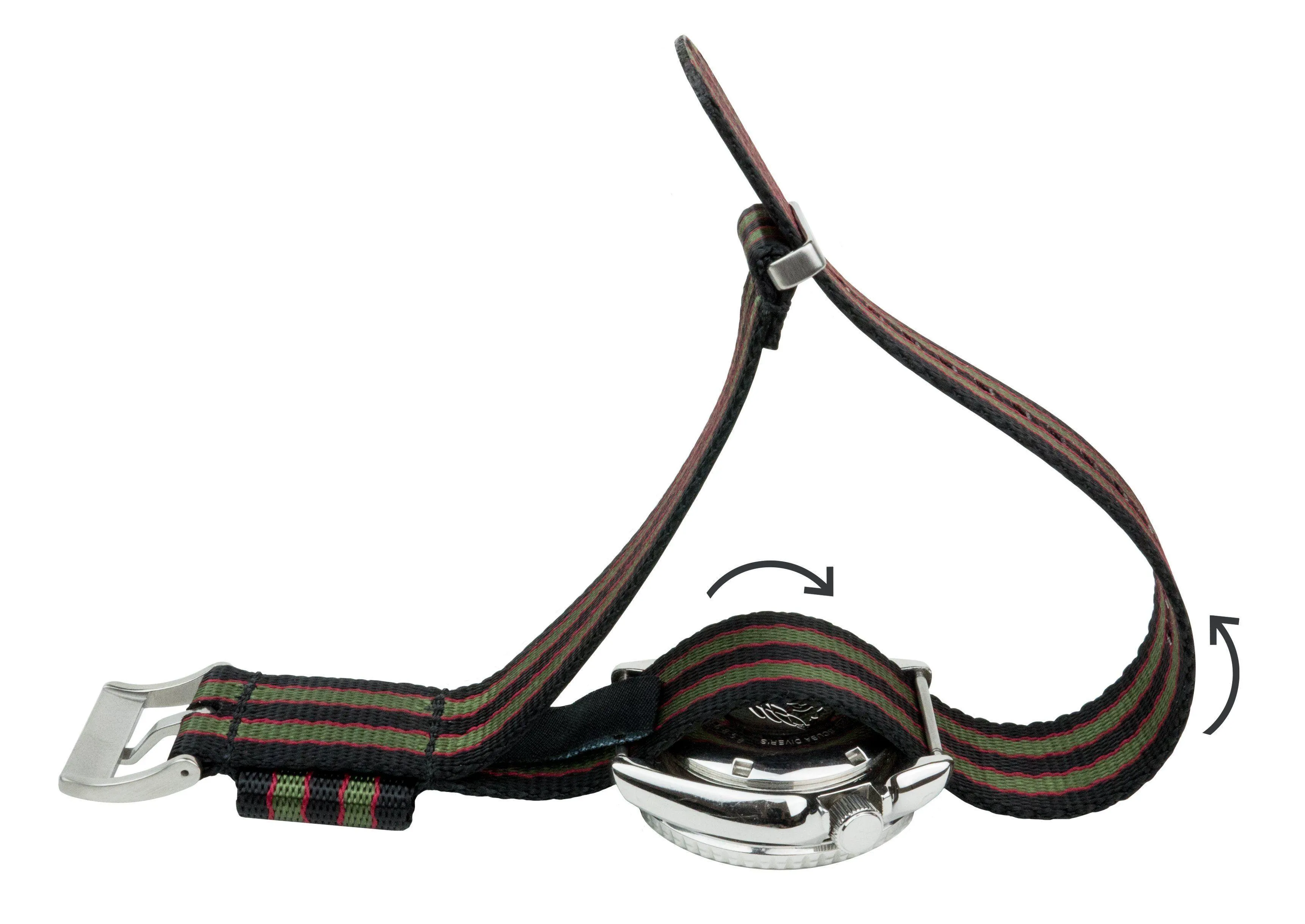 Black & Steel Grey (Bond) | Elite Nylon NATO® Style by Barton Watch Bands