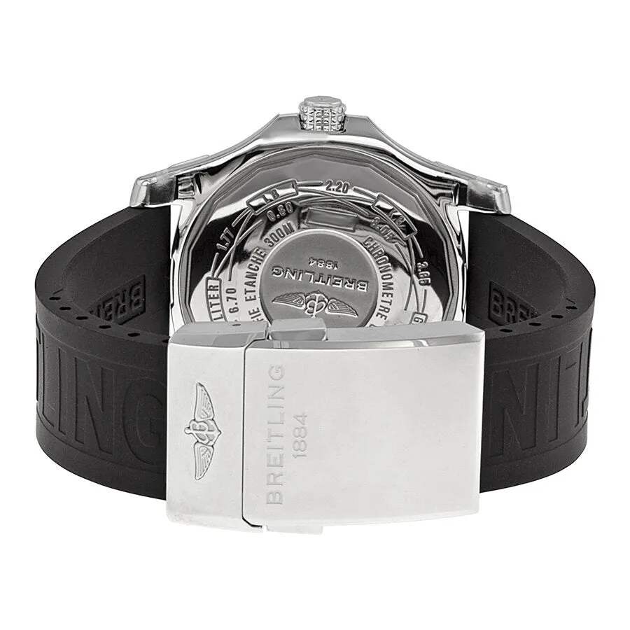 Breitling Avenger II GMT Black Dial Black Rubber Automatic Men's Watch A3239011-BC34BKPD3 A3239011-BC34-153S-A20D.2