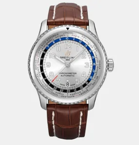 Breitling Aviator 8 B35 Automatic Unitime 43 Stainless Steel Automatic Men's Watch AB3521U01G1P1