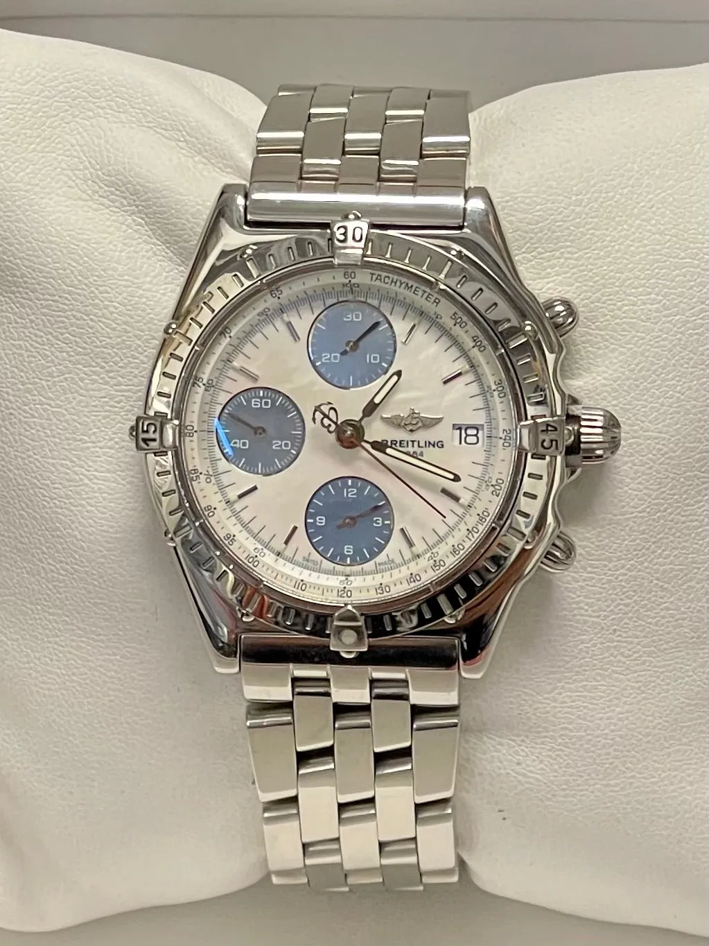 BREITLING Chronograph Stainless Steel Automatic Unisex Watch - $16K APR w/ COA!
