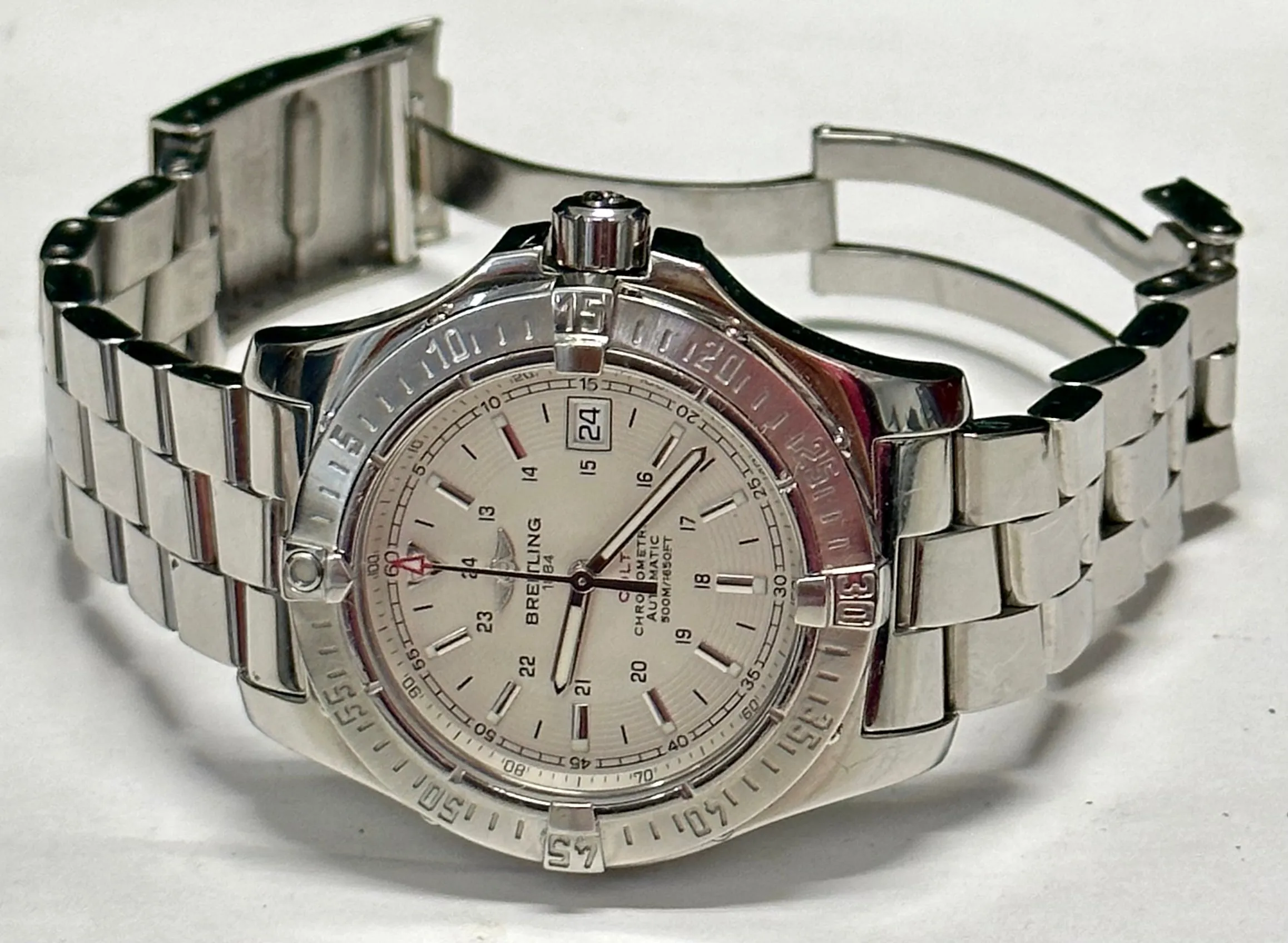 BREITLING Chronometre Automatic Stainless Steel Men's Wristwatch-$12K APR w/ COA