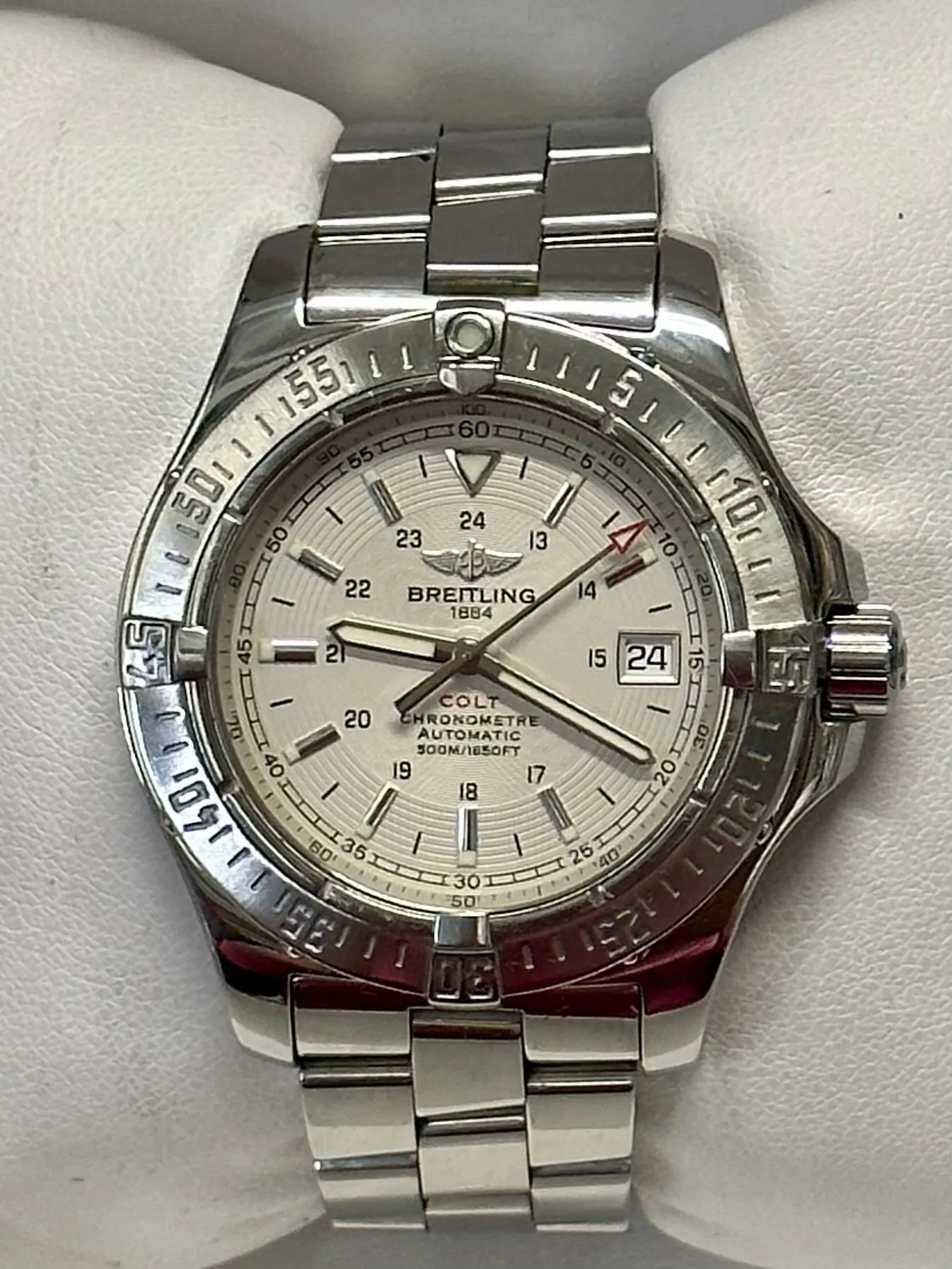 BREITLING Chronometre Automatic Stainless Steel Men's Wristwatch-$12K APR w/ COA