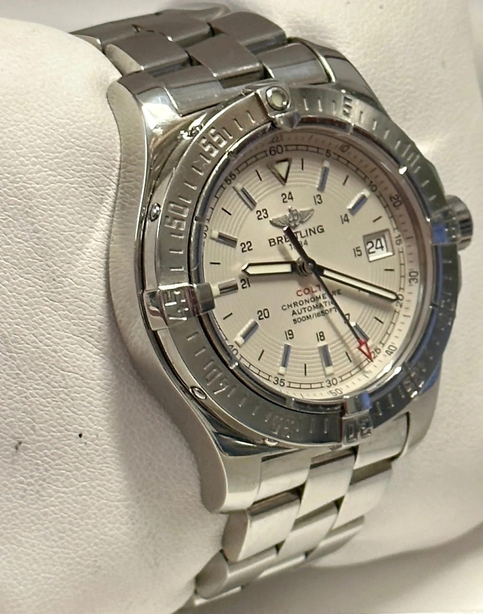 BREITLING Chronometre Automatic Stainless Steel Men's Wristwatch-$12K APR w/ COA