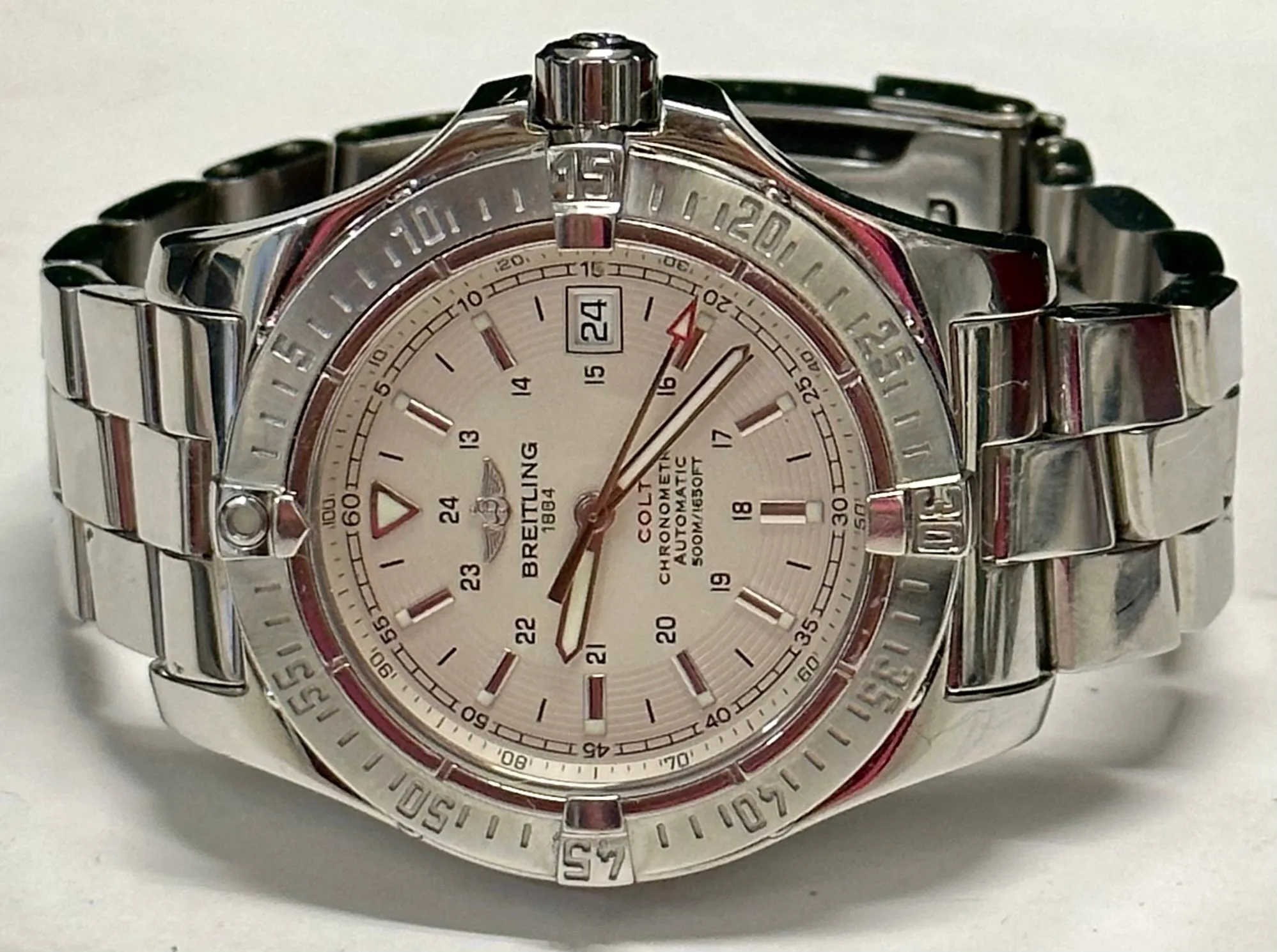 BREITLING Chronometre Automatic Stainless Steel Men's Wristwatch-$12K APR w/ COA