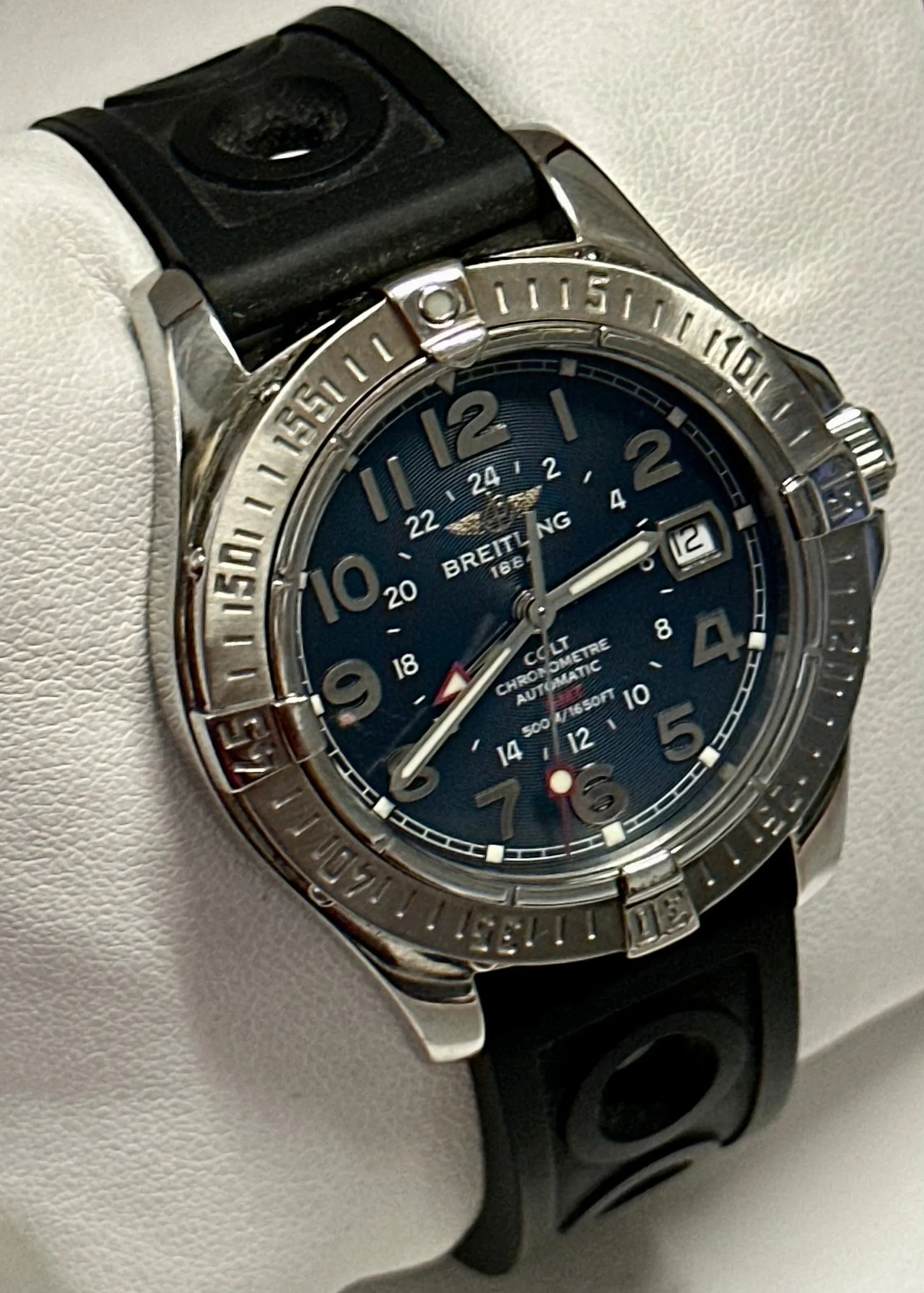 BREITLING Chronometre Unisex Automatic Stainless Steel Wristwatch-10K APR w/ COA