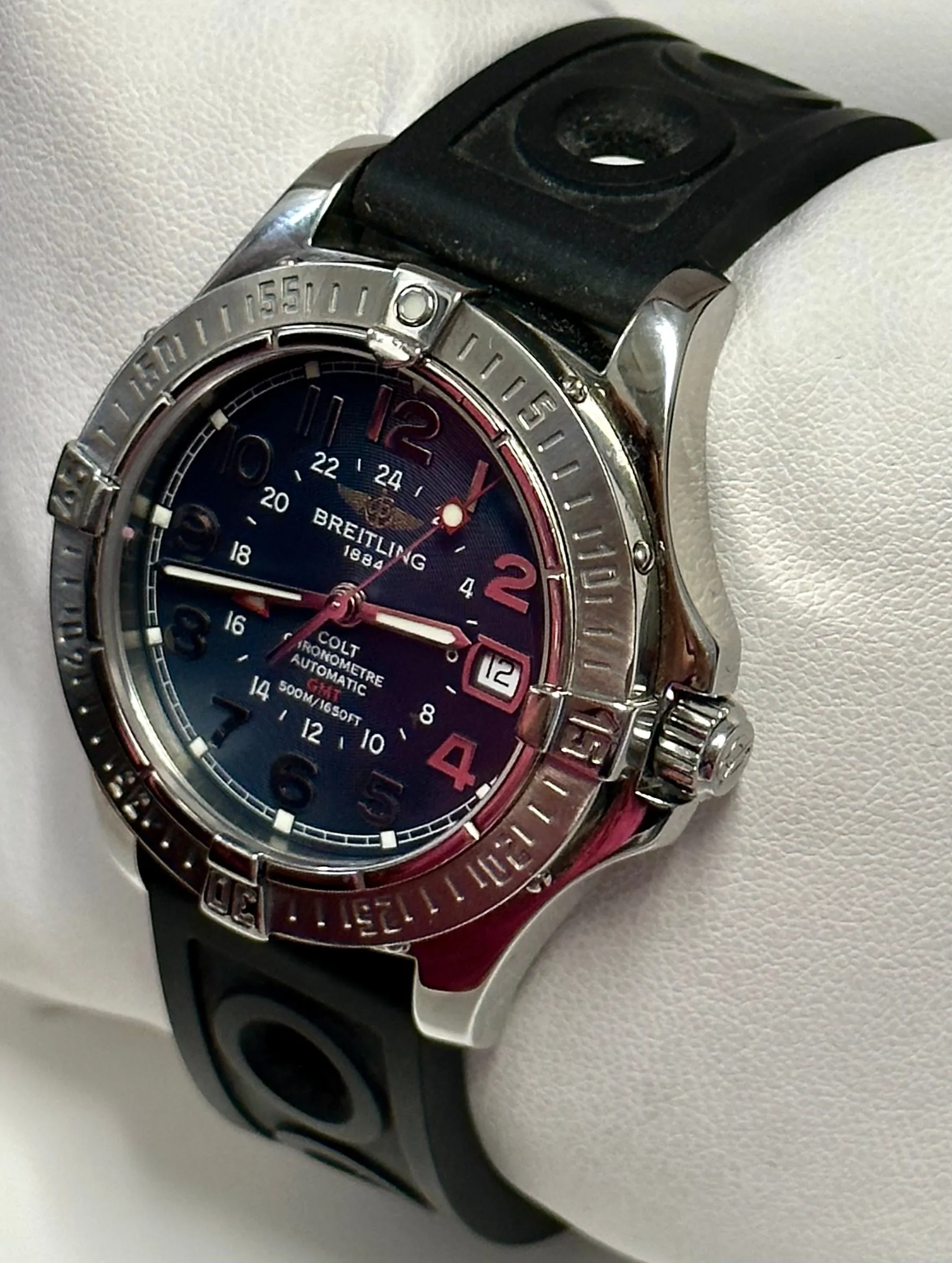 BREITLING Chronometre Unisex Automatic Stainless Steel Wristwatch-10K APR w/ COA