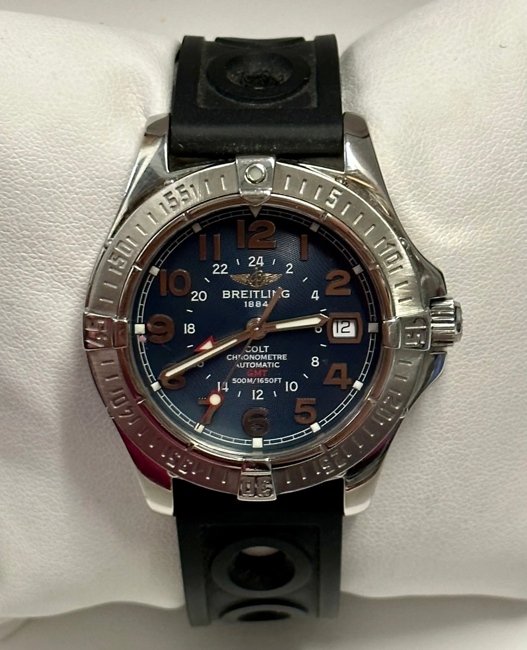 BREITLING Chronometre Unisex Automatic Stainless Steel Wristwatch-10K APR w/ COA