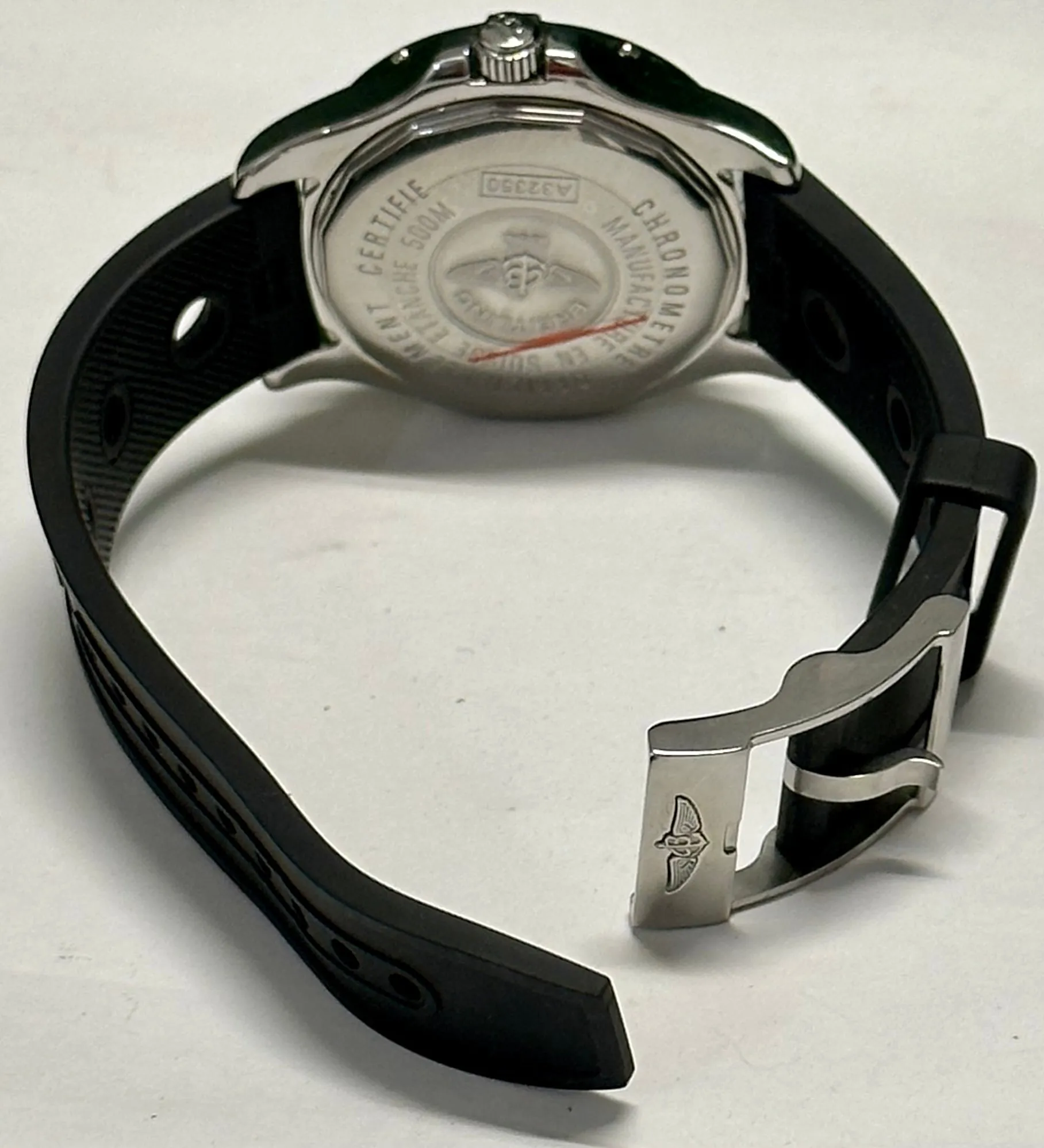 BREITLING Chronometre Unisex Automatic Stainless Steel Wristwatch-10K APR w/ COA