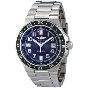 Breitling Superocean GMT Black Dial Automatic Stainless Steel Men's Watch A32380A3-BA38SS A32380A3/BA38