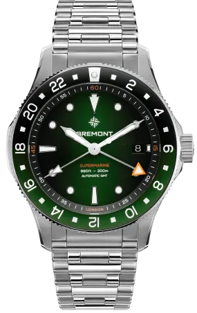 Bremont Supermarine 300M GMT Green Black Bracelet