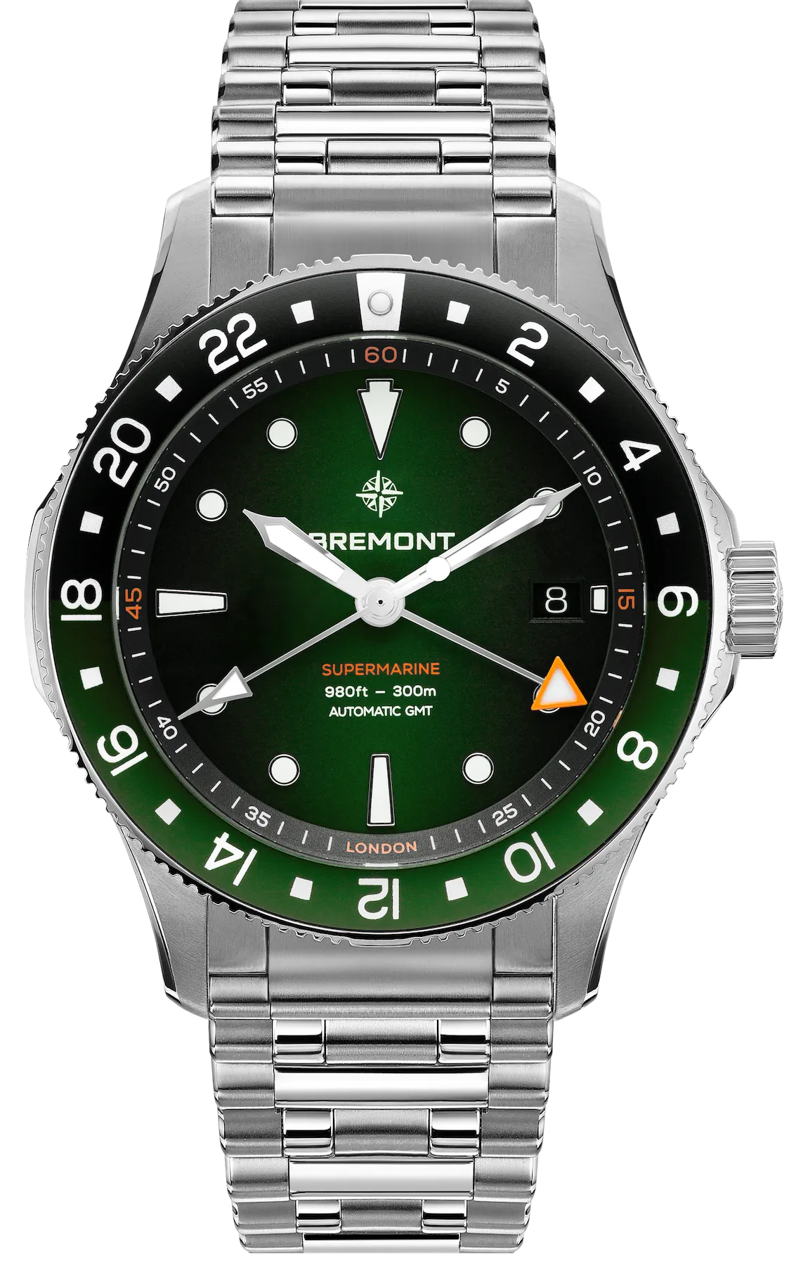 Bremont Supermarine 300M GMT Green Black Bracelet