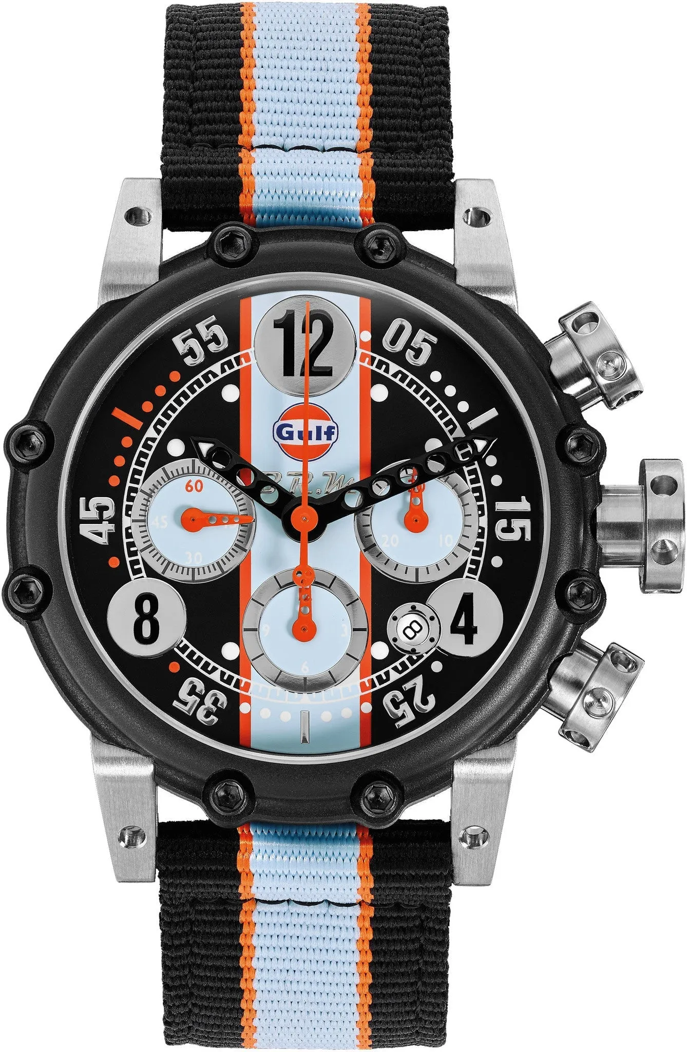 B.R.M Watch BT12-46 Black Orange Hands Limited Edition