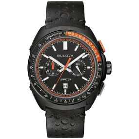 Bulova Men's Racer Chronograph Black Dial Watch - 98B428