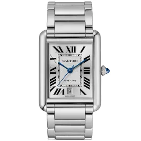 Cartier Men's Tank Must Silver Dial Watch - WSTA0053