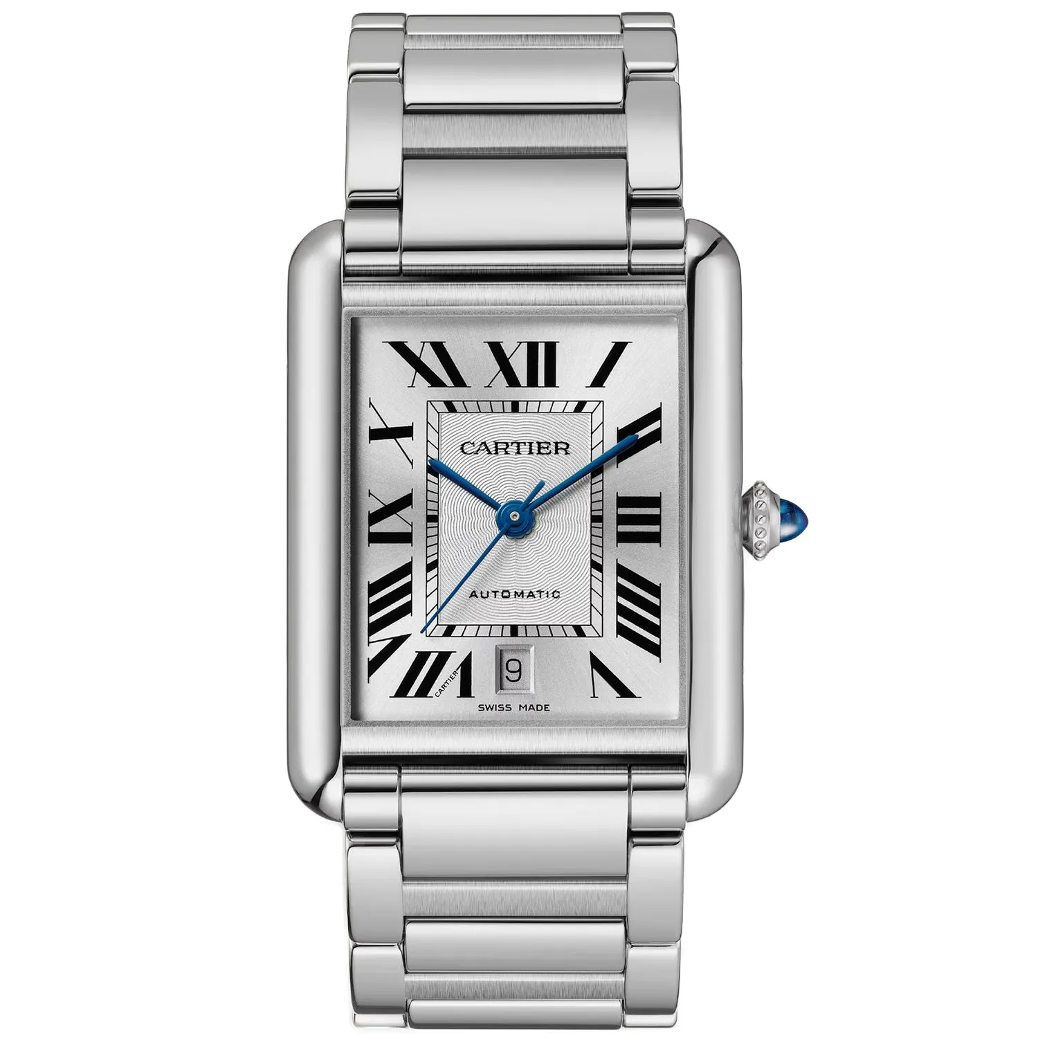 Cartier Men's Tank Must Silver Dial Watch - WSTA0053