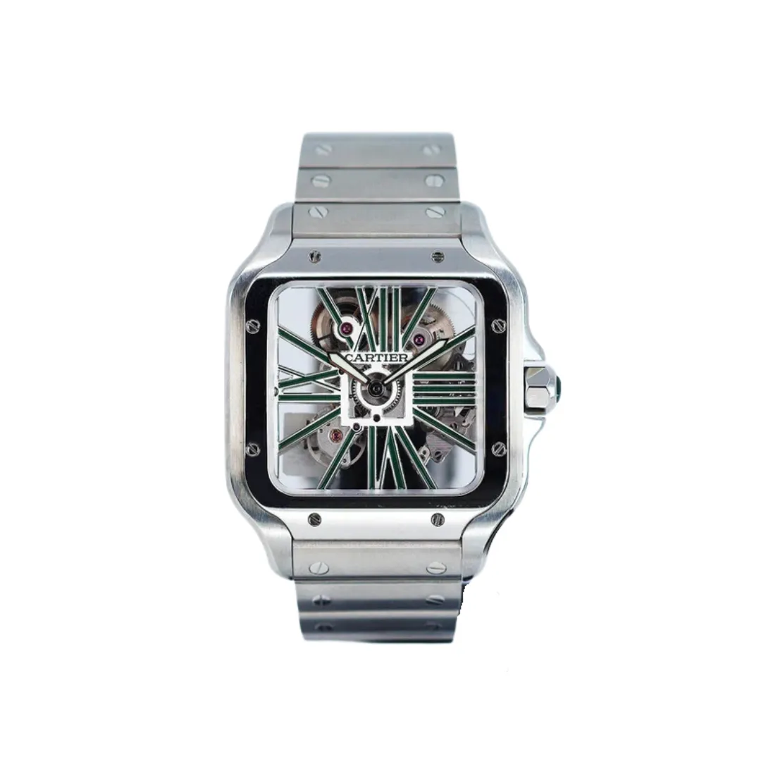 Cartier Santos Skeleton 'Green'