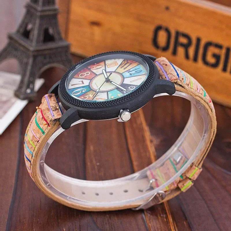 Casual Feminino Fashion Vintage Leather Women's Quartz Wrist Watch