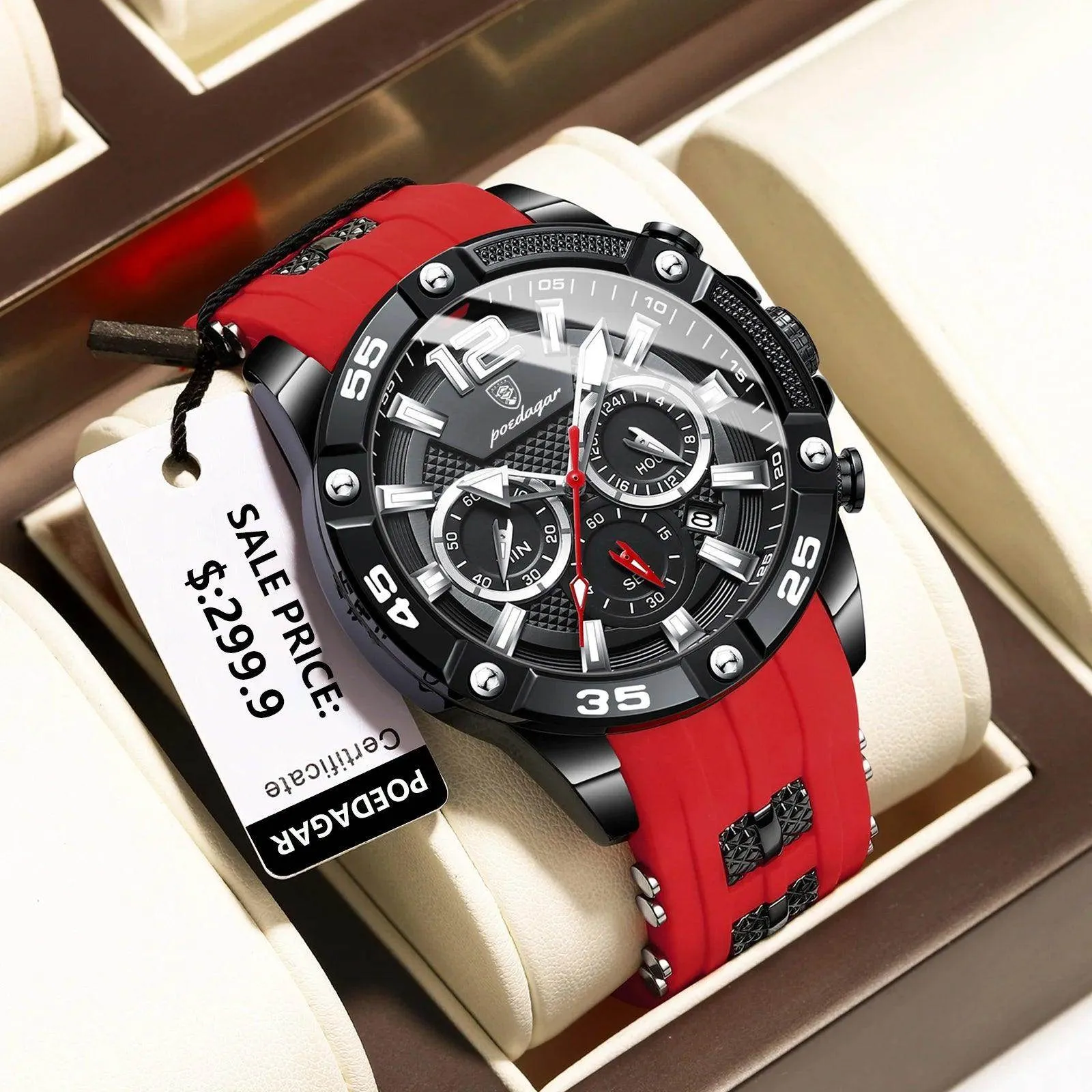 Casual luxury mens watch Waterproof Luminous Wristwatch