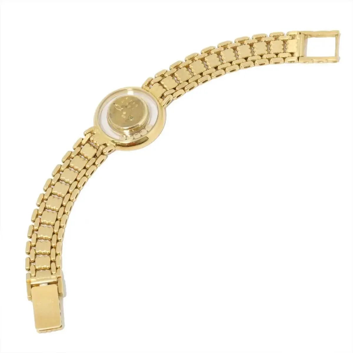 Chopard Happy Diamond White Dial Diamond Bezel YG