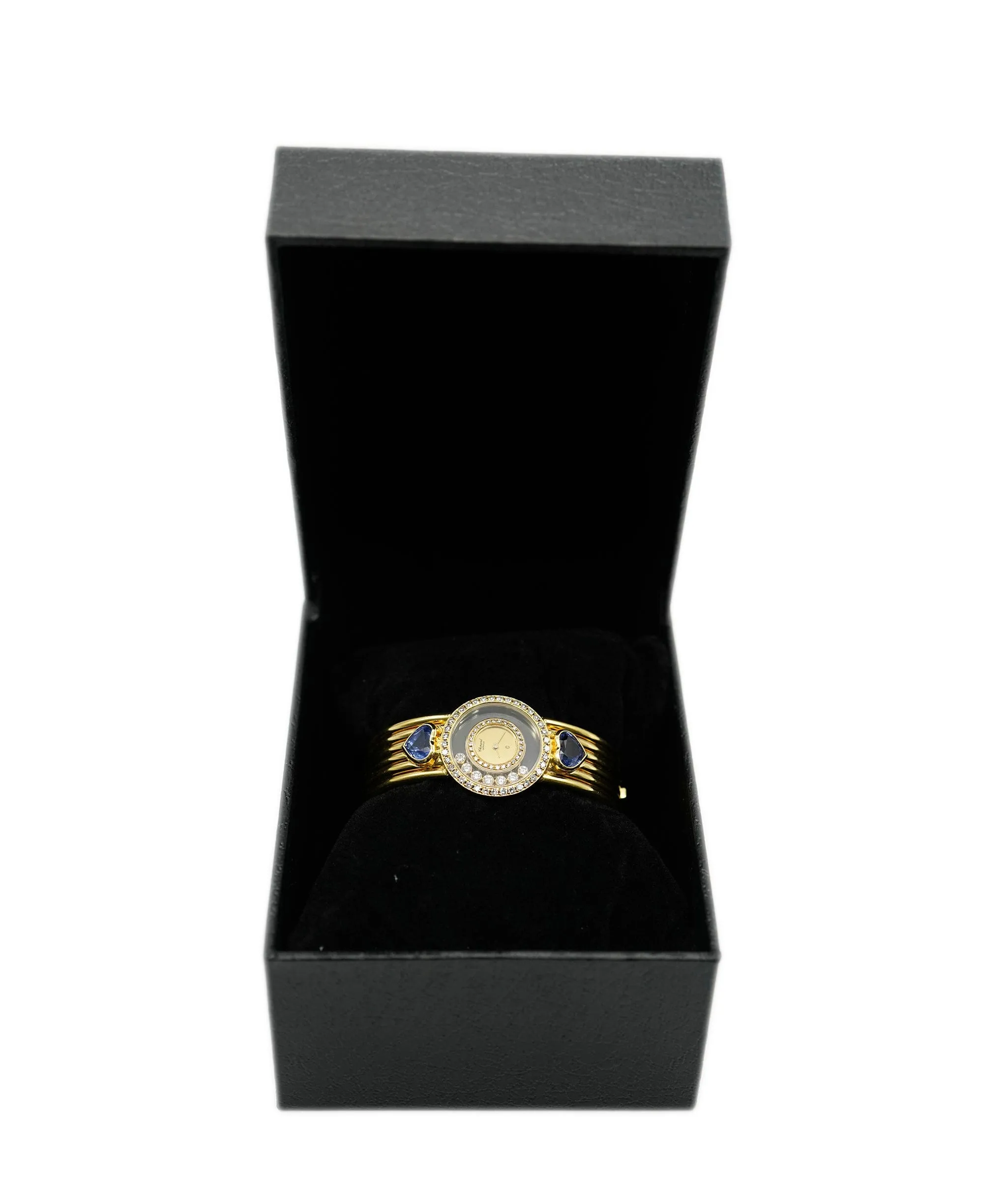 Chopard Vintage Happy Diamond YG Quartz 7-Diamond Gold Dial AVCSC1150