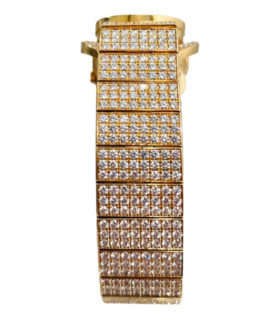 De Grisogono 'Be Eight' 18k Rose Gold & Diamond Watch