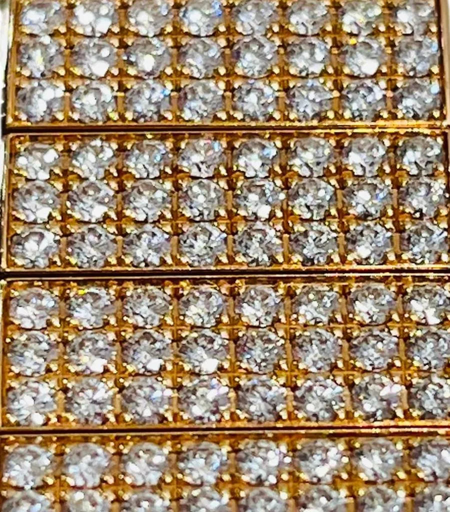 De Grisogono 'Be Eight' 18k Rose Gold & Diamond Watch