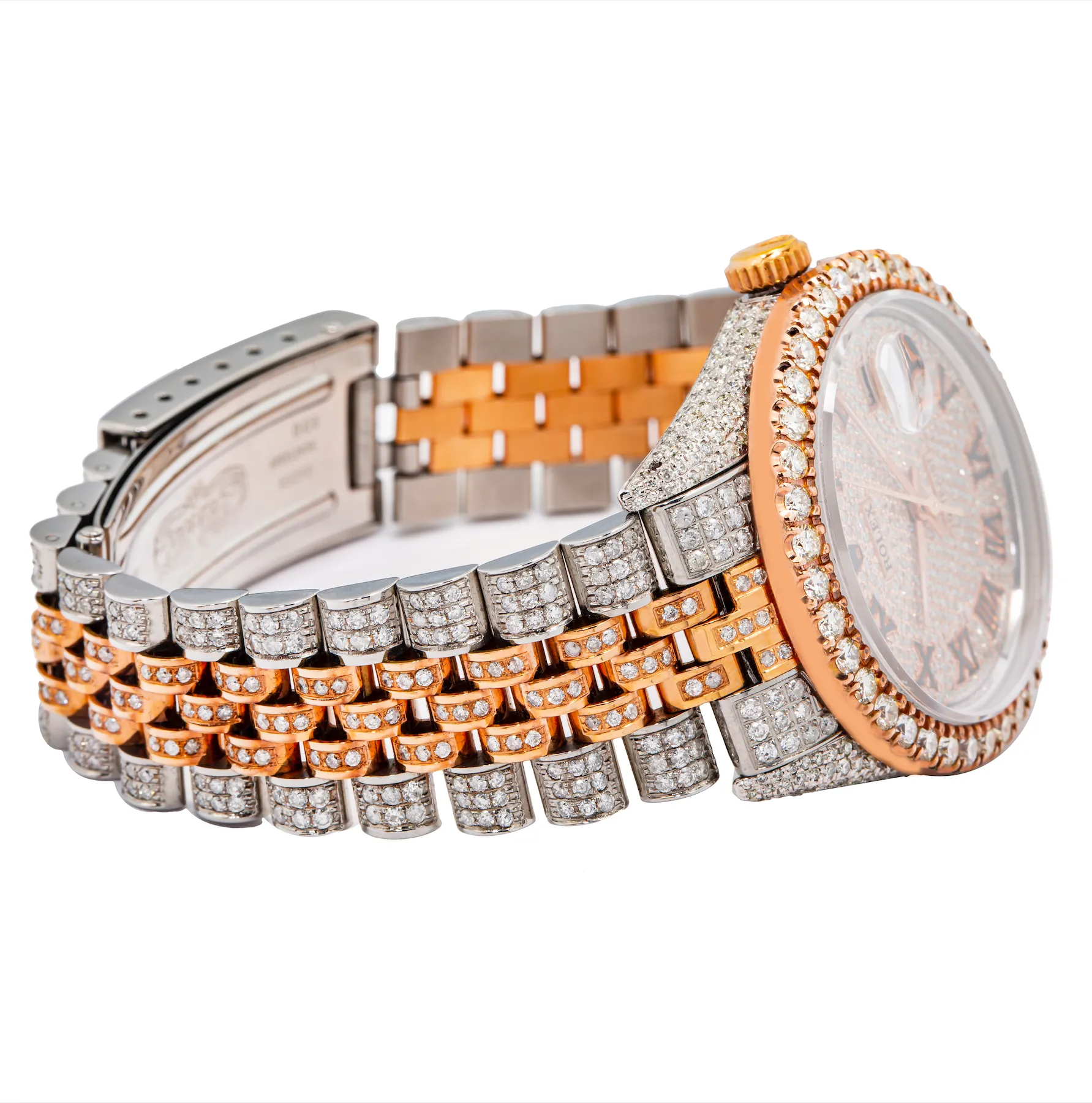 Diamond Rolex Datejust 36mm 15ctw