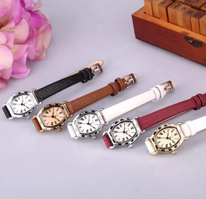 Elegant Brown Leather Women's Watch by JULIUS (JA-544E)