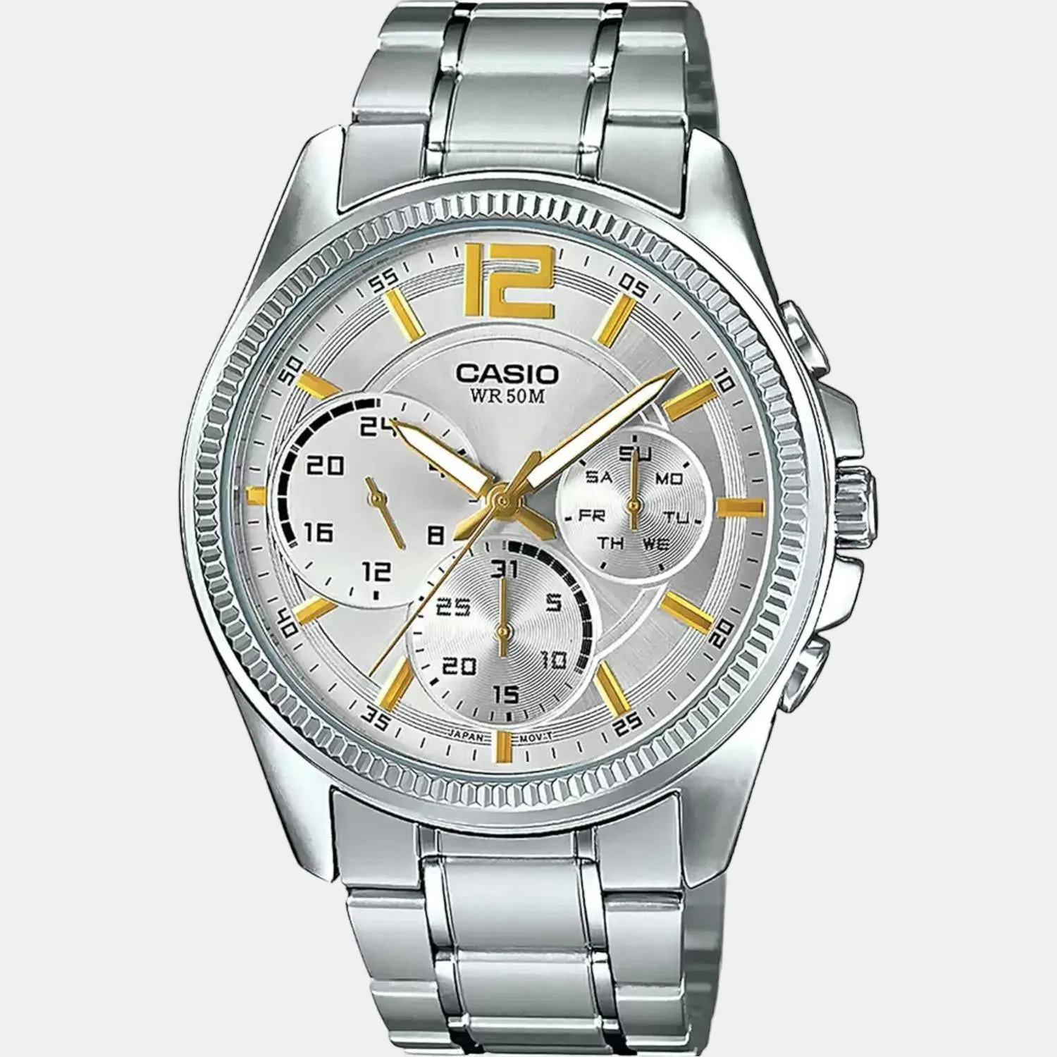Enticer Men's Chronograph Stainless Steel Watch A1661 - MTP-E305HD-7AVIF