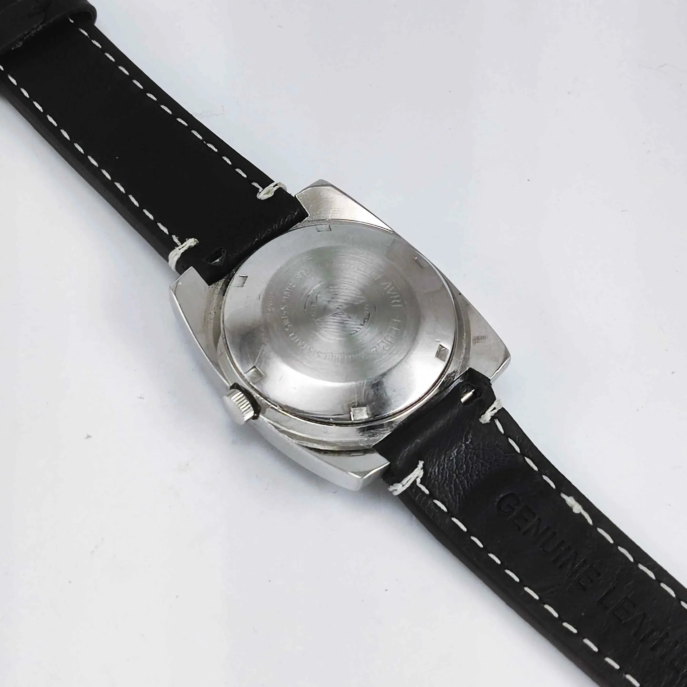 Favre Leuba Duomatic 908 Brown Dial Automatic 17 Jewels Men's Wrist Watch