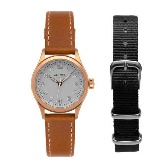 Field Watch Mk111 - Rose Gold/White