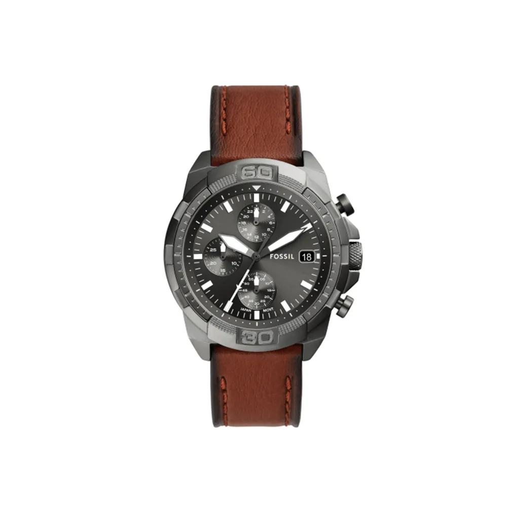 Fossil Bronson Chronograph Brown LiteHide™ Leather Watch