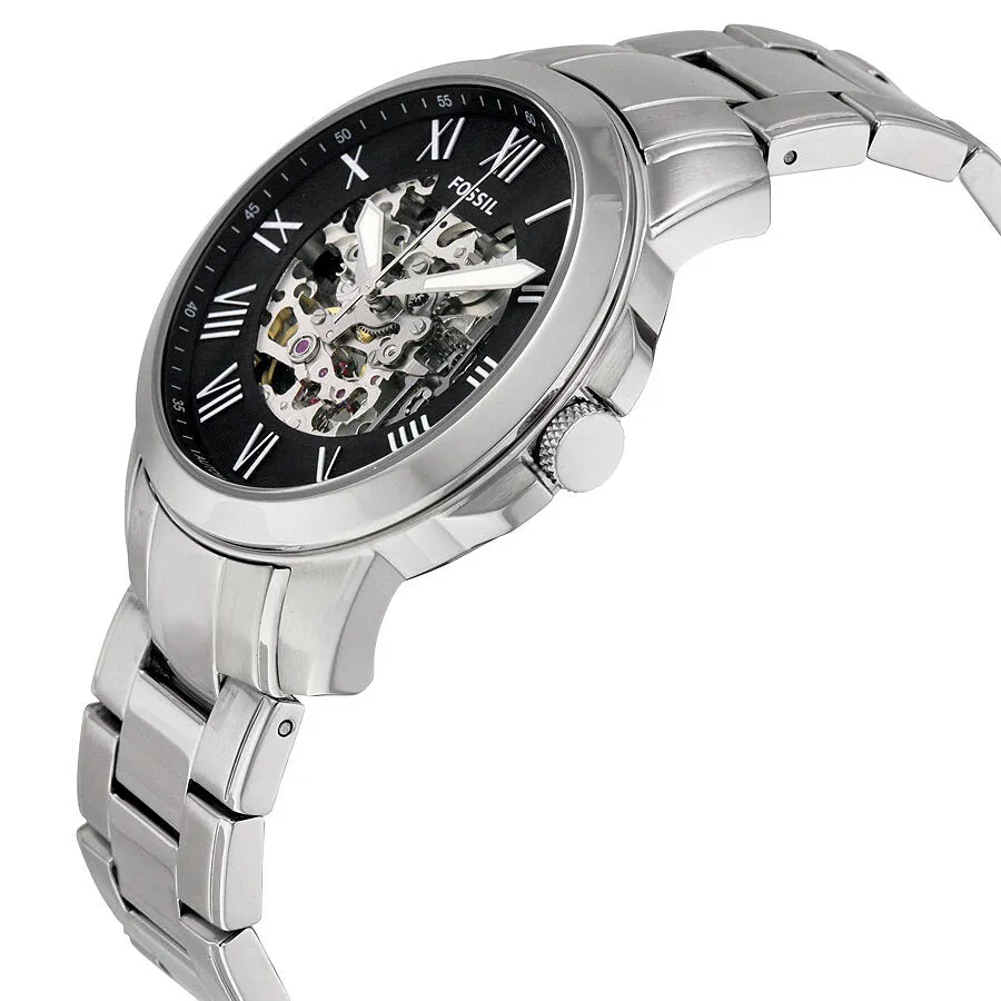 Fossil Grant Automatic Black Skeleton Dial Men's Watch ME3103