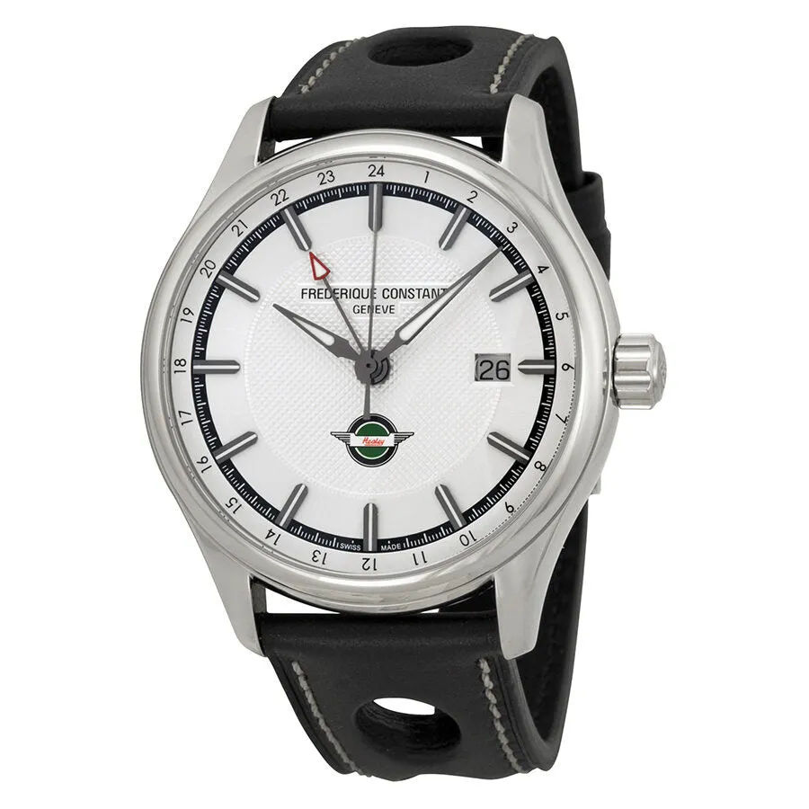Frederique Constant Healey GMT Silver Dial Men's Watch 350HS5B6 FC-350HS5B6