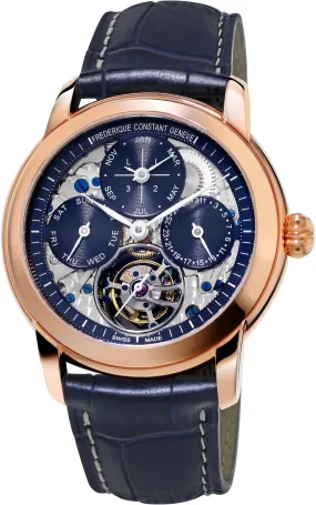 Frederique Constant Watch Tourbillon Perpetual Calendar 18k Limited Edition