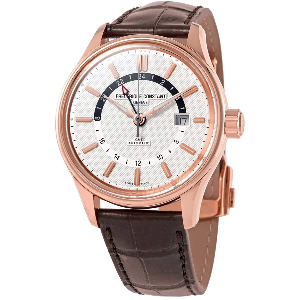 Frederique Constant Yacht Timer GMT Automatic Silver Dial Men's Watch FC-350VT4H4