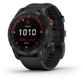 Garmin Fenix 7 Solar Multisport GPS Watch -  Slate Gray with Black Band