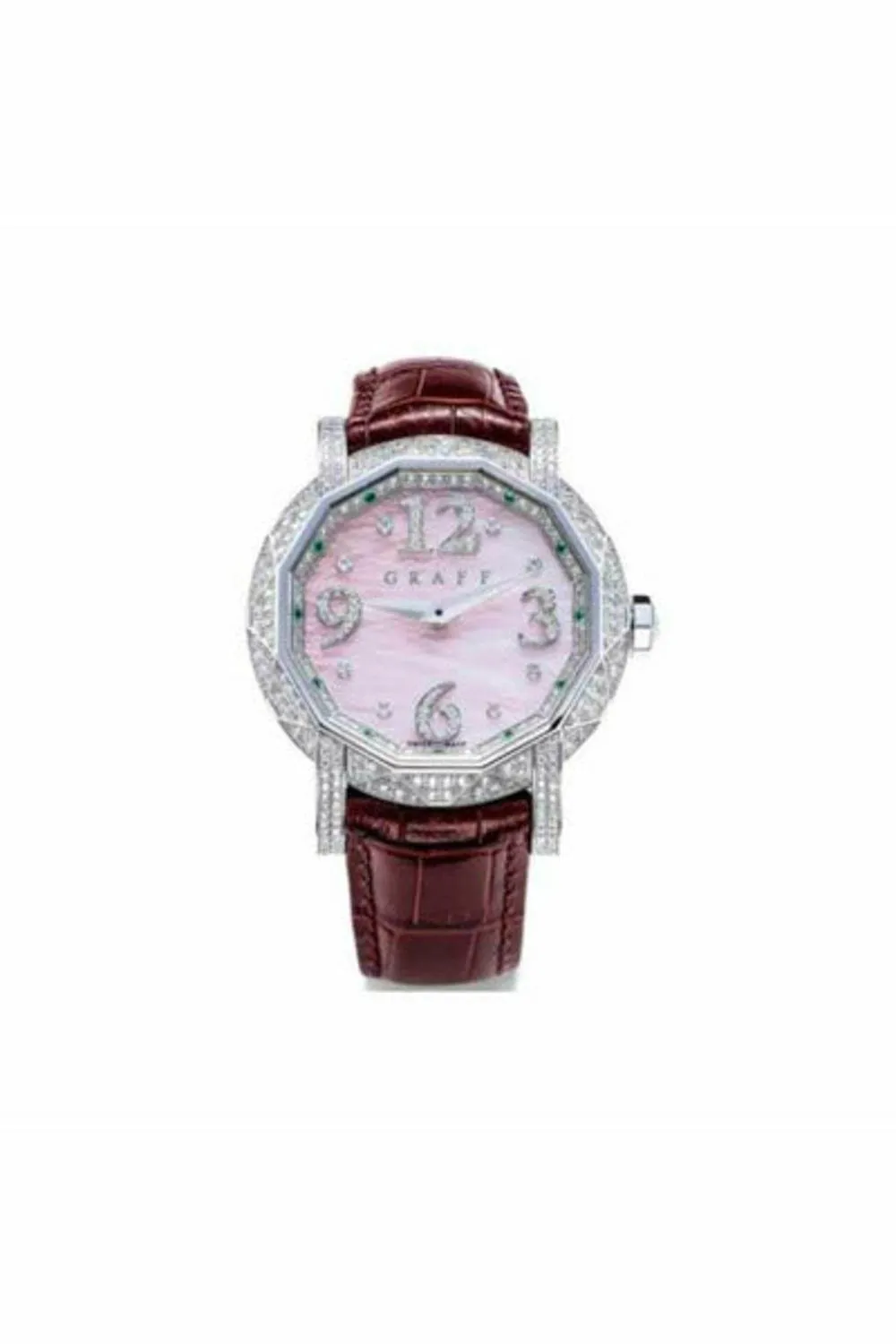 graff graffstar 38mm 18k white gold with diamonds men's watch