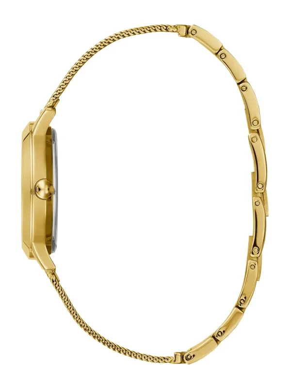Guess U1197L5 Chelsea Gold Stainless Steel Mesh Strap Women Watches