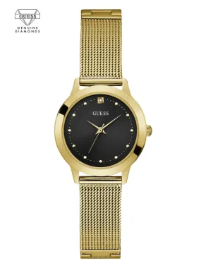 Guess U1197L5 Chelsea Gold Stainless Steel Mesh Strap Women Watches