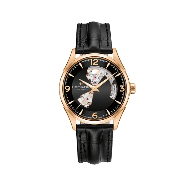 Hamilton H32735731 Jazzmaster Open Heart Automatic Black Dial Men Watches