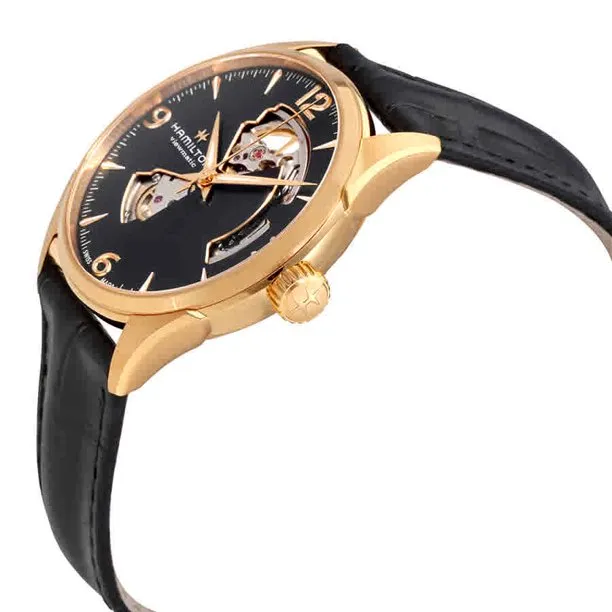 Hamilton H32735731 Jazzmaster Open Heart Automatic Black Dial Men Watches