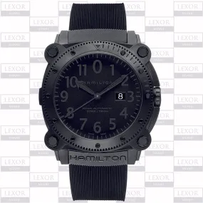 Hamilton H78585333 Khaki Navy Belowzero 1000m Automatic Black Men Watches
