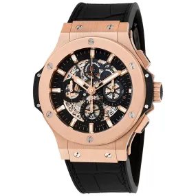 Hublot Big Bang Aero Bang Gold 44mm  Black Rubber  Men's Watch 311.PX.1180.GR